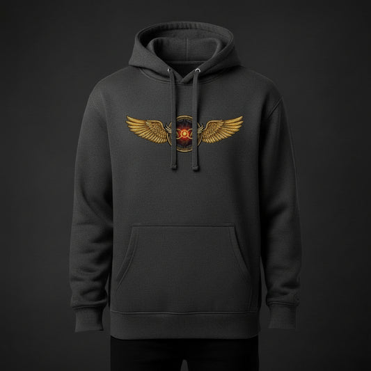 Infinite Wings Hoodie - Charcoal Gray