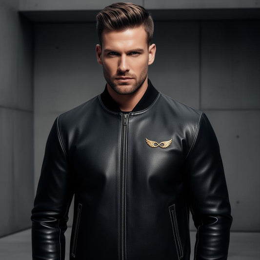 Alpha Orionis Infinite Wings Leather Jacket Front
