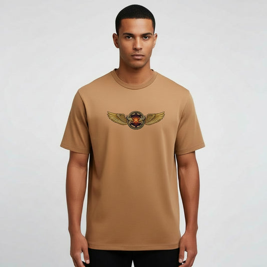 Infinite Wings Tee - Sandy Brown
